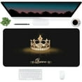 thumbnail image 2 of Glitter Bling Queen Crown Desk Mat,Extended Gaming Mouse Pad Large Non-Slip Rubber Base Mousepad with Stitched Edges,Waterproof Desk Pad for Computer/Laptop/Work/Office/Home 31.5" X 15.7", 2 of 6