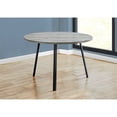 thumbnail image 2 of 48" Round Dining Room Table with Grey Reclaimed Wood and Black Metal, 2 of 2
