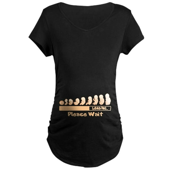 CafePress - Baby Evolution Maternity T Shirt - Maternity Dark T-Shirt
