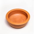 thumbnail image 4 of Clay Biryani Handi With Lid | Pot For Cooking & Serving With Lid 2.5 + 3.5 Liters, Pack Of 2 | Red-Ochre (Gerua), 4 of 5