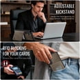 thumbnail image 5 of CaseMe Leather For Samsung Galaxy A16 4G/5G Case【RFID Blocking】 2 In 1 Detachable Leather Wallet Magnetic Flip Cover Multi-Card Slots Case,Coffee,For Galaxy A16 4G/5G, 5 of 9