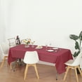 thumbnail image 4 of (6 Pack) Burgundy Premium Rectangle Heavy-Duty Plastic Table Covers ( Reusable), 4 of 6