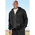 thumbnail image 2 of Kingsize Men's Big & Tall Fleece Zip-front Hoodie Jacket, 2 of 6