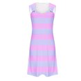 thumbnail image 4 of MIUOWANP Women's Halter Dresses for Summer Color Blocking Loose Fit Mid Length Dress Size S(4)Purple, 4 of 5