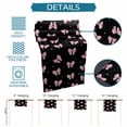 thumbnail image 6 of Valentine's Day Table Runner 72 Inches, Pink Bows Shining Stars Modern Black Bed Runner Dresser Scarves Tabletop for Indoor Outdoor Parties/Ceremony/Banquet, 14" x 72", 6 of 8