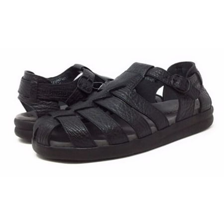 Mephisto Mens Sam Fisherman Sport Sandal Black Leather Size 12 M Soft-Air Tech