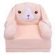 thumbnail image 4 of Sofá plegable para niños con forma de perro rosa, sofá extraíble con esponja, sofá cama suave para niños, sofá cama abatible para el hogar, hotel, jardín de infancia, 3 capas, 4 of 15