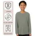thumbnail image 6 of Allpro Youth Pro-Lock Performance Long Sleeve T-Shirt 100% Polyester Moisture Wicking Tee (Royal, L), 6 of 7