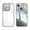 Gray, variant on for iPhone 15 Case Clear Slim, [Built in Lens Protector] [Non Yellowing] TPU Bumper Transparent Back Hard Shell Shockproof Thin for Men Women for iPhone 15, Black