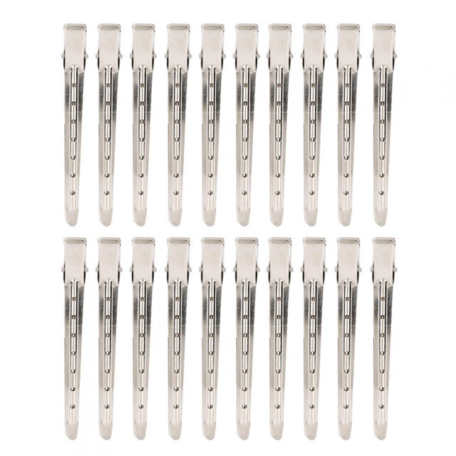 Duck Bill Clips,20pcs Metal Duck Bill Metal Duck Bill Clips Salon Clamp Ultimate Reliability