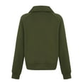 thumbnail image 5 of Aloohaidyvio Women's Casual Half Zip Sweatshirts Long Sleeve Solid Color Pullover Jackets Fall Outfits Winter Y2K Clothes, 5 of 5