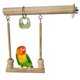 thumbnail image 2 of Bird Swing Toy Wood Parrot Chewable Perch Small Bird Entertainment Easy Installation, 2 of 2