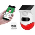 thumbnail image 1 of Solar Strobe Alarm Light With Motion Sensor Siren Outdoor Alarm Siren With Remote Controller, 1 of 5