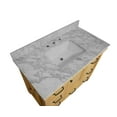 thumbnail image 5 of Tuscany 42" Bathroom Vanity with Driftwood Cabinet and Carrara Marble Top, 5 of 6