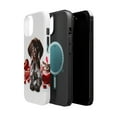 thumbnail image 2 of DistinctInk Tough Case for Apple iPhone 13 MINI (5.4" Screen), Compatible with MagSafe Charging - Valentine's Day German Shorthaired Pointer Puppy, 2 of 6