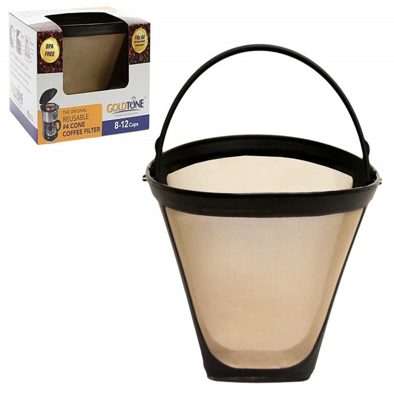 GoldTone Brand Reusable 4 Cone Filter replaces Black+Decker 4 Cone