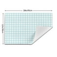 thumbnail image 3 of YFYANG Washable Heat-Resistant Placemats, 70% PVC/30% Polyester, Classic Blue Plaid Kitchen Table Mat, 12" x 18" 6 Piece, 3 of 6