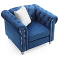 thumbnail image 5 of Glory Furniture Raisa Velvet Chair in Navy Blue, 5 of 6