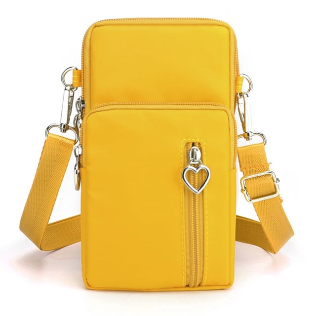 JANKS Bolso bandolera pequeño para mujer - Mini monederos para teléfono con correa cruzada y billetera - Bolso de nailon para brazo