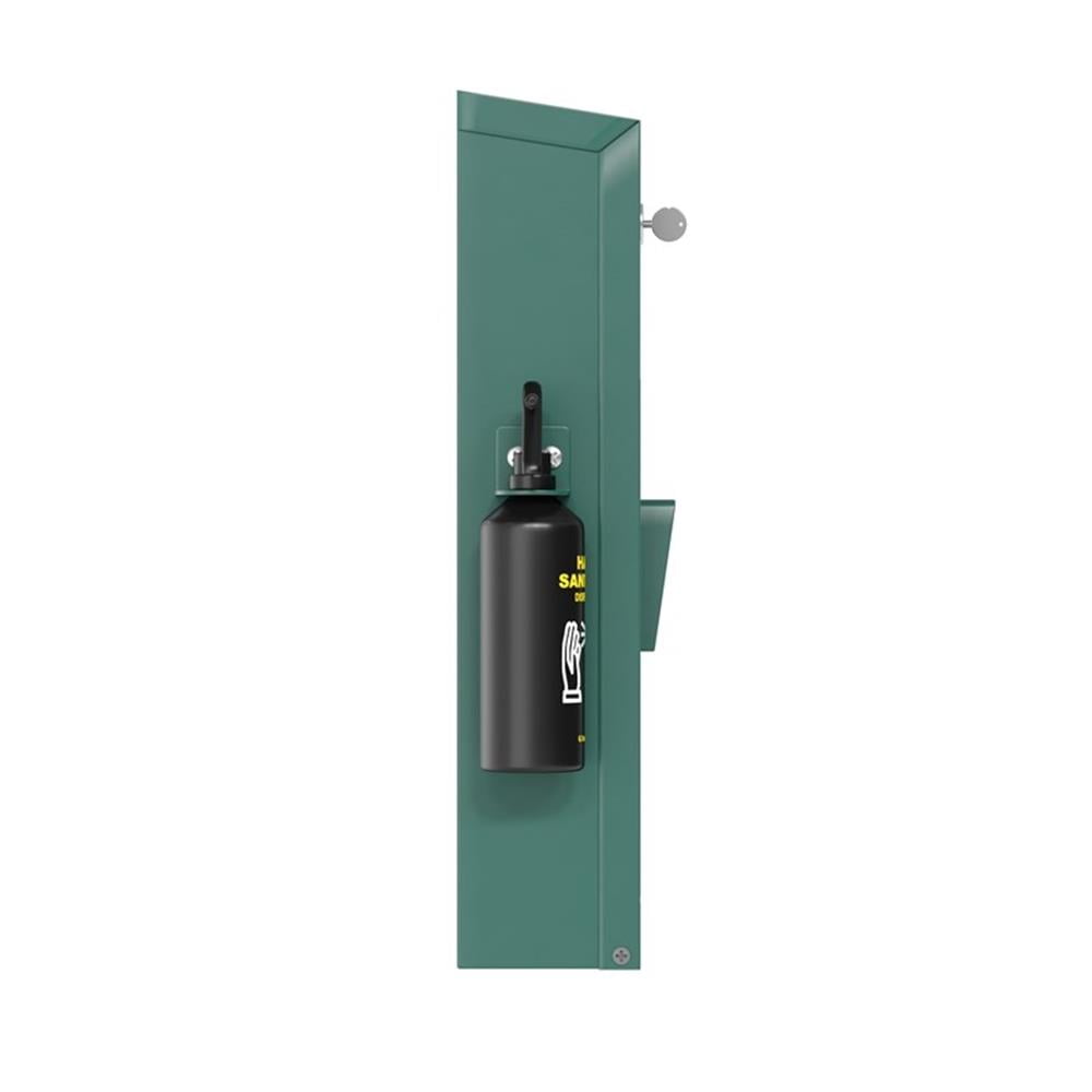 Pemberly Row Mountable Locking Pull Out Pet Waste Bag Dispenser with Sanitizer