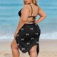 thumbnail image 4 of Playa de las Mujeres Cubre-Ups Sarong con Cintura Ajustable Y Diseño Drapeado Transparente, Gasa Ligera para Vacaciones en el Resort, 4 of 9