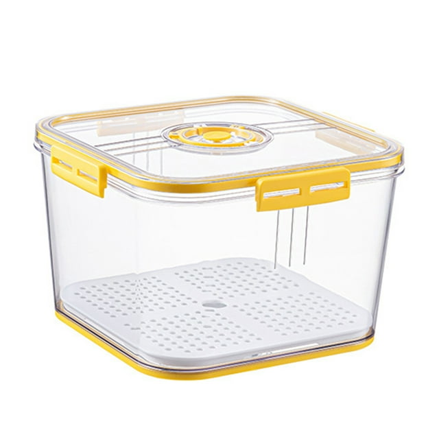 HEVIRGO Récipient de Stockage Alimentaire Forme Carrée Design Scellé Anti-Humidité en Plastique pour Cuisine et Garde-Manger