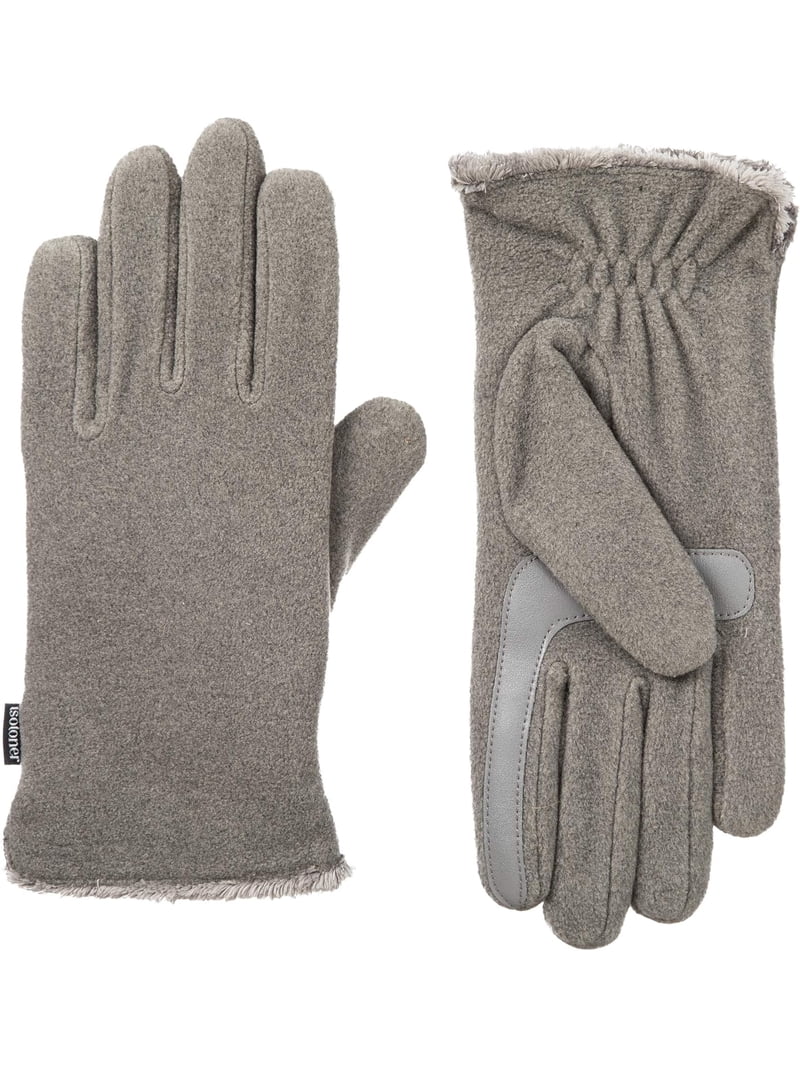 Isotoner SmartDri Fleece Wrist Gloves- A30670 (Chili, O/S) At Women's Clothing Store
