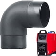 thumbnail image 4 of Riwesomey Tubo de conducción negro Resistencia a altas temperaturas y larga vida útil para conector de salida de codo de ventilación de aire Type3, 4 of 6
