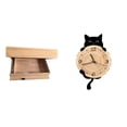 thumbnail image 1 of Estante flotante de pared con cajón y compartimento, fácil instalación, para decoración del hogar, estante de almacenamiento, reloj de pared, regalos,, 1 of 8