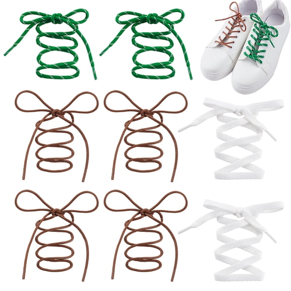 Shoe Laces for Sneakers Flat and Round Athletic Shoelaces for Shoes DIY