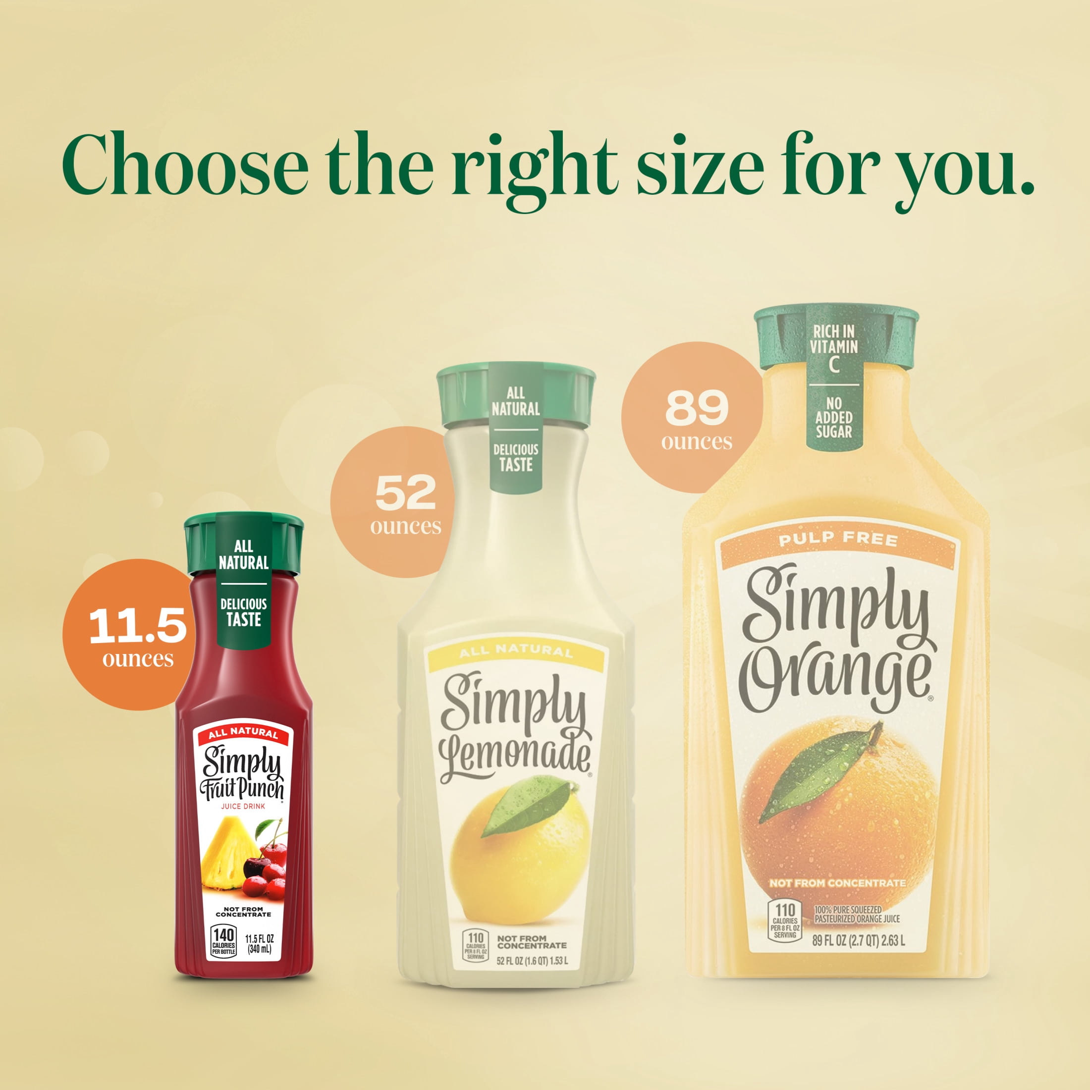 Simply Fruit Punch Juice Drink Bottle, 11.5 fl oz