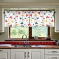 thumbnail image 3 of Yayeee Kitchen Curtains Tier Set of 2 Light Filtering 57"x36" Over Sink Window Panels, Retro Shapes, 3 of 7