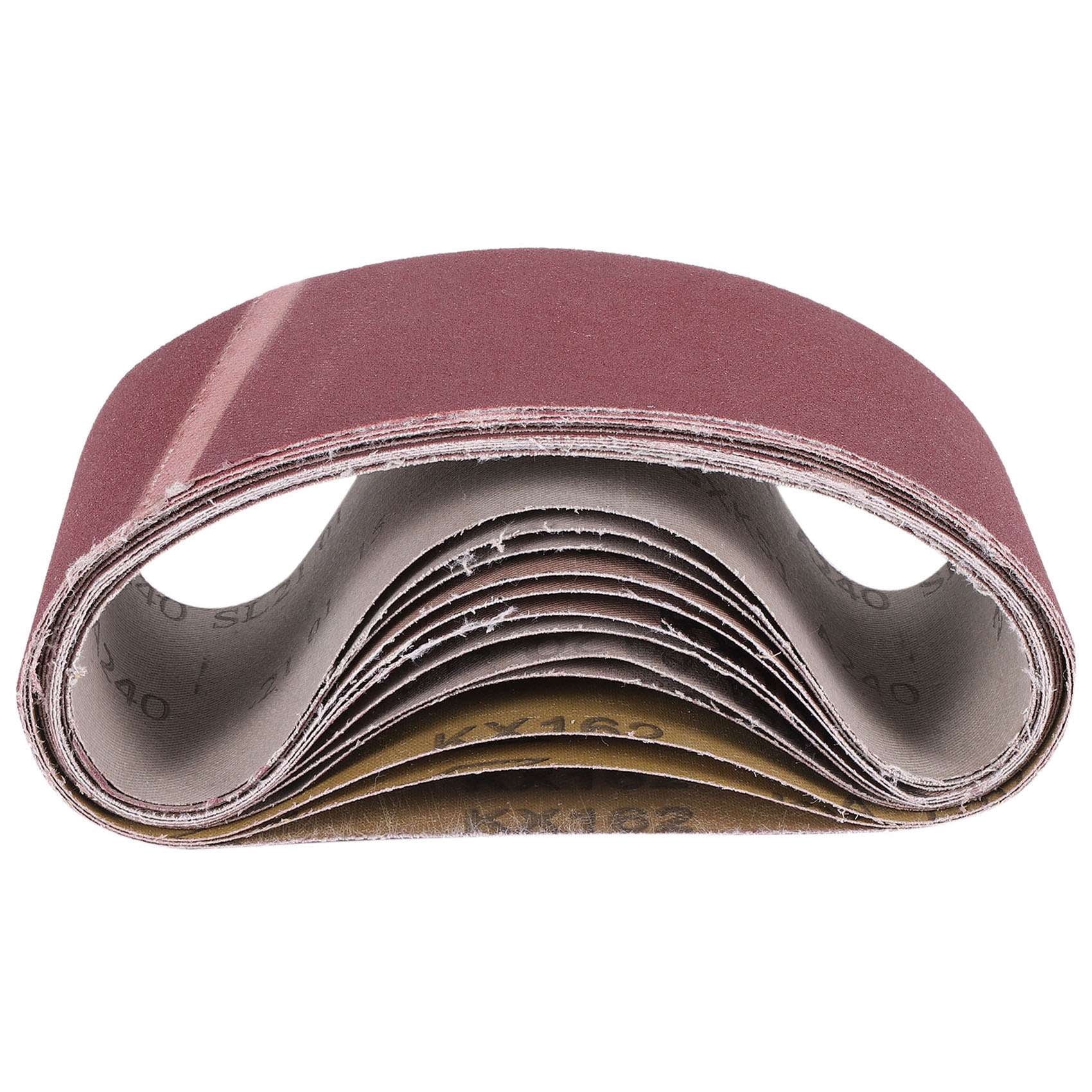 27 Courroies Abrasives 3x18 Pouces – Grains 40 à 400, Pour Ponceuse à Bande
