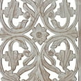 thumbnail image 2 of Maklaine Mango Wood Wall Panel H& Crafted With Intricate Details in White, 2 of 3