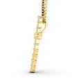 thumbnail image 3 of 1/2ctw Natural Diamond Cross Pendant Necklace in 10k Yellow Gold (1/2ctw, G-H, I2-I3), 3 of 4