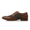 thumbnail image 4 of Ferro Aldo Julian MFA19266A Mens Wingtip Two Tone Oxford Plaid Spectator Dress Shoes, in Cognac Plaid, Men's Size 11, 4 of 8