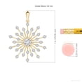 thumbnail image 3 of ANGARA Natural Prong-Set Diamond Sunburst Pendant in 14K Yellow Gold for Women (Size-3.8mm| Color-H| Clarity-SI2) | April Birthstone, Anniversary, Jewelry Gift for Women | Natural Diamond Necklace, 3 of 8