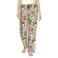thumbnail image 1 of Fotbe Owl Back To School Pantalones de Pijama para Mujer, Pantalones de Dormir, Pantalones Pj con Cordón y Bolsillos-Large, 1 of 6