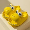 thumbnail image 2 of Povozer Toddler Slippers Non-Slip Open Toe Super Soft Comfy Sole Slippers(Yellow,1), 2 of 4