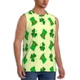 thumbnail image 2 of Balery St. Patrick's Day Camisetas sin mangas para hombre, absorbe la humedad y protege contra el mal olor.-XX-Large, 2 of 7