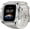 White, variant on Mod Kit Stainless Steel Case for Apple Watch Series 10 46mm Rugged Metal Bumper Case Protective Wristband Replacement Band for iWatch 46 mm