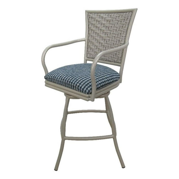 Indoor Counter 26" Kitchen Bar Stool Erin Beige Frame