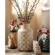 thumbnail image 4 of Florero con patrón en relieve Vintage, decoración for el hogar y la sala de estar, mesa de flores de cerámica, decoración de arreglos florales, 4 of 7
