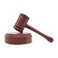 thumbnail image 2 of Mini Mallet Set for Courtroom Office and Home,Compact Decorative and Functional Wooden Gavel Tool for Judges Students Lawyers,Portable Legal Themed Ornament for Desk Display or Gift Use-A, 2 of 4