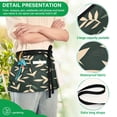 thumbnail image 4 of Yayeee Waist Apron with Pockets for Cooking Waterproof Half Server Aprons, Green Leaves, 4 of 7