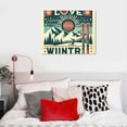 thumbnail image 5 of Orinice Snowflakes Skis Winter Fine Art Aesthetic Poster Print Wall Painting Classroom Kitchen Office Farmhouse Bathroom Room Decor Pictures Wall Art Painting Wall Decor Bedroom Fashion Kitchen, 5 of 6
