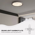 thumbnail image 4 of Miangastore 3pcs Light Fixture Mounting Bracket Kit Universal Ceiling Light Plate Light Crossbar Mounting Bracket Universal Lamp Fixture Hardware Set for Chandelier Lighting, 4 of 8