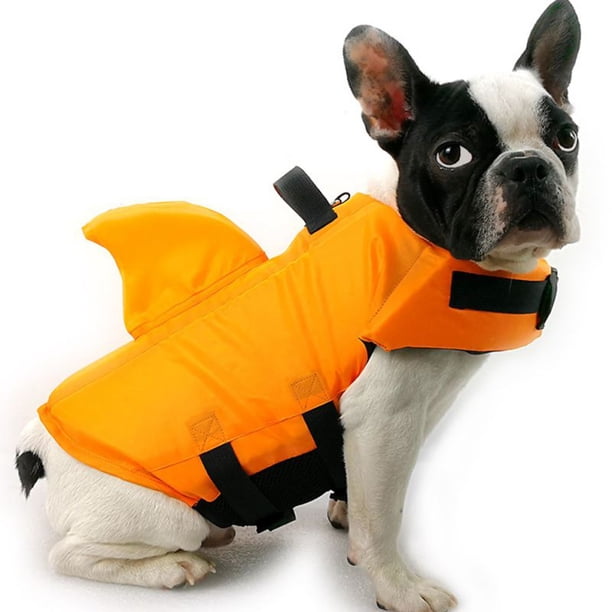Shark Dog Life Jacket Safety Clothing Pet Life Vest Summer Dog Swimming Clothes French Bulldog Fin Jacket Playing In The Sea Walmart Com