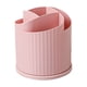 thumbnail image 2 of Organizador de escritorio | Caja de almacenamiento de cajones de plástico transparente - Soporte giratorio para maquillaje y cosméticos, diseño de varios compartimentos, perchero para bolígrafos y, 2 of 6