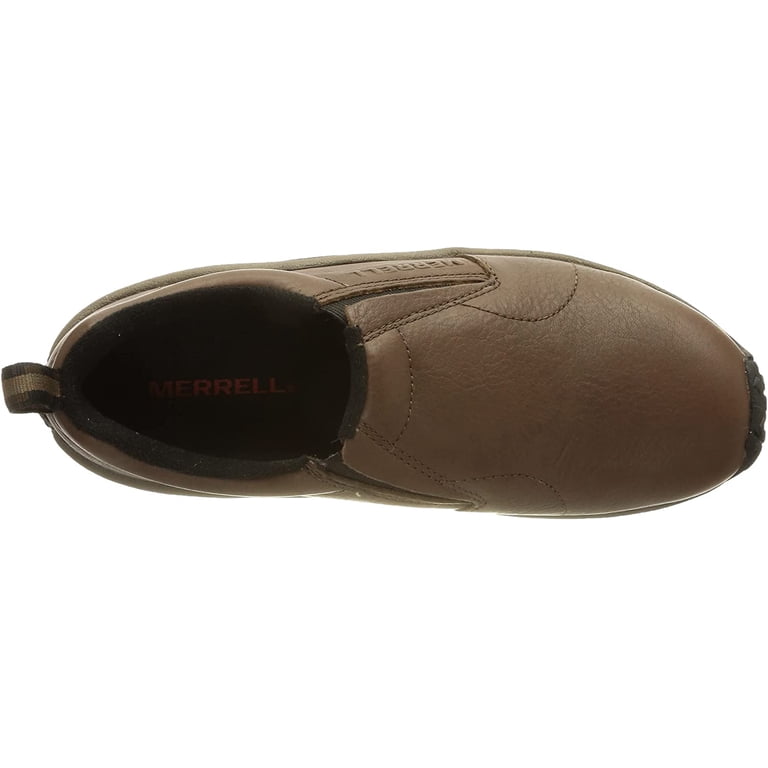 Merrell Black Slate Slip On Hiking Moc Brown Leather Mens Shoes Loafers Size 8.5 Men main image 4